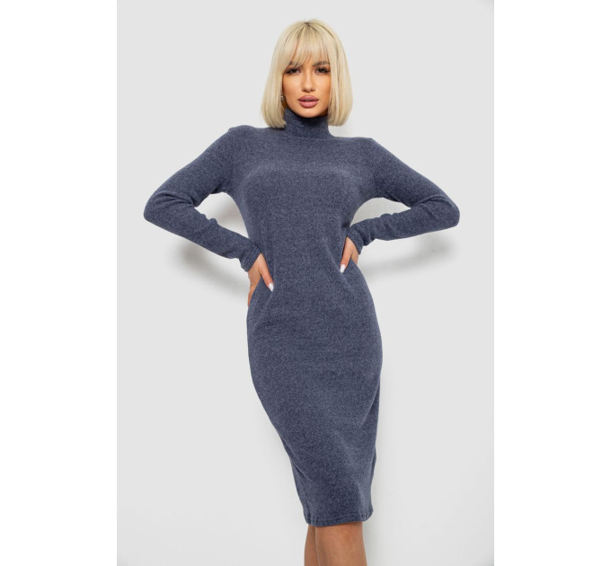 Сукня повсякденна утеплена, колір джинс, 257R115