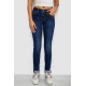 Джинси жіночі однотонні утеплені Skinny, колір синій, 244R5690 Джинси жіночі однотонні утеплені Skinny, колір синій, 244R5690