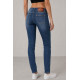 Джинси жіночі однотонні Slim fit, колір синій, 244RA601