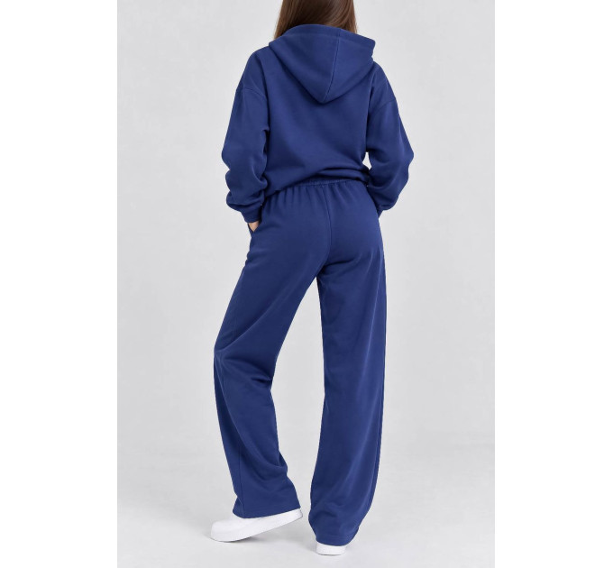 Спортивний костюм жіночий однотонний, колір синій, 244R1008-10