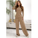 Костюм жіночий повсякденний, колір темно-бежевий, 257R603