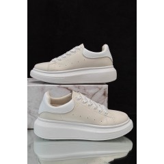 Кросівки жіночі демісезонні, колір біло-бежевий, 248RM10