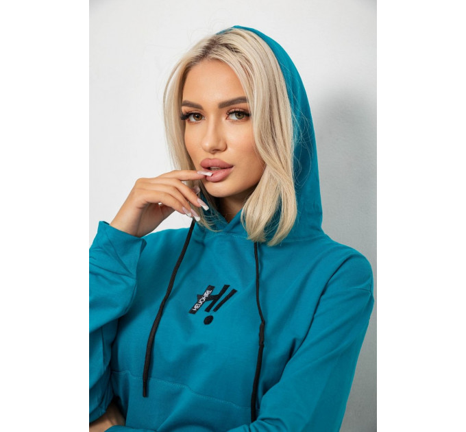 Спортивний костюм жіночий двонитка, колір бірюзовий, 214R1419-003