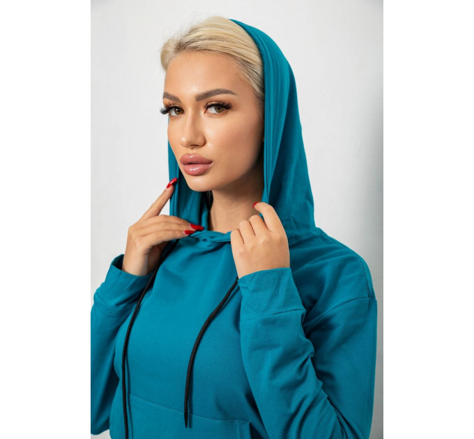 Спортивний костюм жіночий двонитка, колір бірюзовий, 214R1419-004