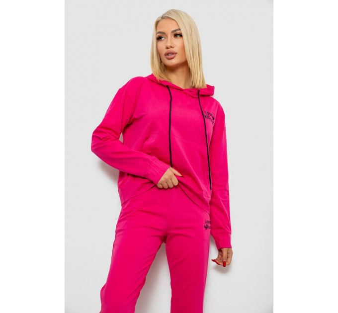 Спортивний костюм жіночий двонитка, колір рожевий, 214R1419-005
