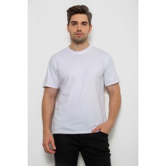 Футболка чоловіча однотонна, колір білий, 238R155
