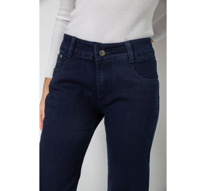 Джинси жіночі Slim Fit, колір темно-синій, 244R1049