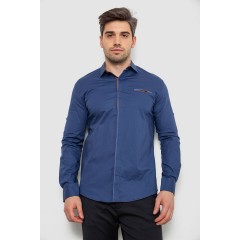 Сорочка чоловіча, колір синій, 214R7004