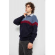Светр-обманка чоловічий, колір темно-синій, 161R913