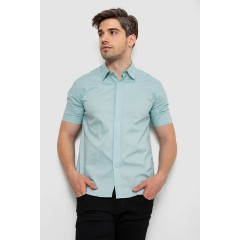 Сорочка чоловіча однотонна, колір оливковий, 214R6917-3