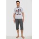 Піжама чоловіча, колір світло-сірий, 243R6204