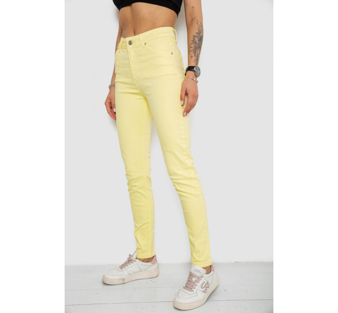 Джинси жіночі Slim Fit, колір жовтий, 182R1489S19