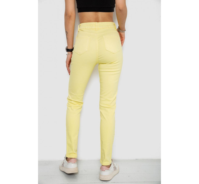 Джинси жіночі Slim Fit, колір жовтий, 182R1489S19
