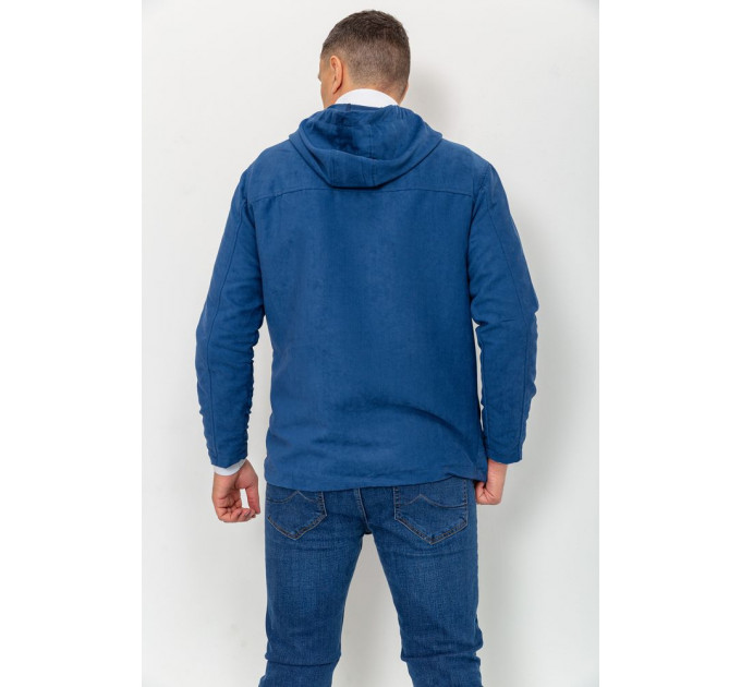 Вітровка чоловіча на блискавці, колір синій, 131R3009