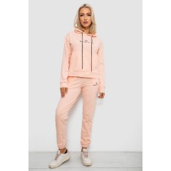 Спортивний костюм жіночий двонитка, колір персиковий, 214R1419-002