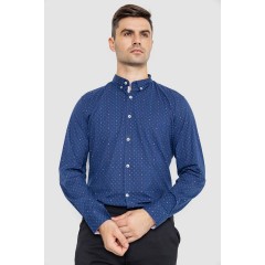 Сорочка чоловіча повсякденна, колір синій, 247R406 Сорочка чоловіча повсякденна, колір синій, 247R406