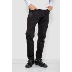 Джинси чоловічі середньої посадки, колір чорний, 244R8348