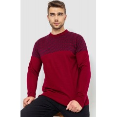 Светр чоловічий, колір бордово-синій, 161R898