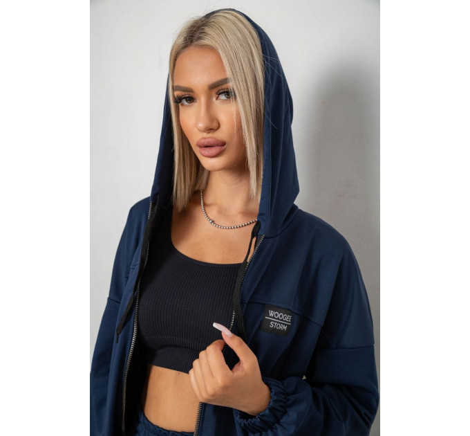 Спортивний костюм жіночий, колір темно-синій, 238R114-1