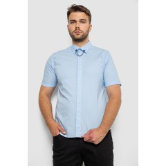Сорочка чоловіча однотонна, колір блакитний, 214R6917-1