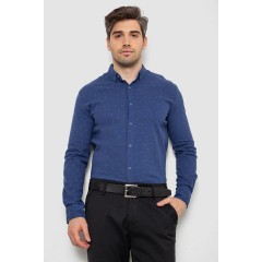 Сорочка чоловіча з принтом, колір синій, 214R7365-1
