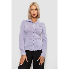 Сорочка класична в смужку, колір бузковий, 230R644