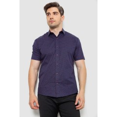 Сорочка чоловіча з принтом, колір синій, 214R7339