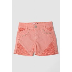Шорти джинсові для дівчинки, колір кораловий, 247R10033