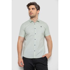 Сорочка чоловіча однотонна, колір оливковий, 214R6917-13