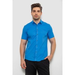 Сорочка чоловіча однотонна, колір блакитний, 214R7005