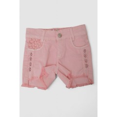 Шорты для девочек джинсовые, цвет розовый, 247R10036