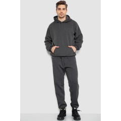 Спортивный костюм мужской на флисе, цвет темно-серый, 244R9142