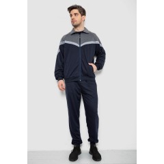 Спортивный костюм мужской, цвет серо-синий, 244R9147