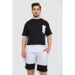 Костюм мужской повседневный, цвет черно-белый, 238R1533