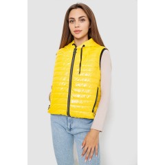 Жилетка женская дутая, цвет желтый, 102R380