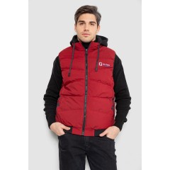 Жилетка мужская демисезонная двухсторонняя, цвет бордовый, 244R99008
