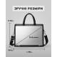 Шкіряна чоловіча ділова сумка 38x29x8, папка портфель для роботи  Tiding Bag 30987 чорна