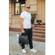 Шкіряна чоловіча ділова сумка 38x29x8, папка портфель для роботи  Tiding Bag 30987 чорна