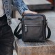 Чоловіча барсетка 18х21х7, сумка шкіряна планшетка через плече Tiding Bag SK N5386 чорна