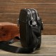 Чоловіча шкіряна сумка планшет 18х21х7, барсетка через плече Tiding Bag LA3314-1BL чорна