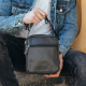 Сумка-барсетка мужская 19х22х5, мессенджер через плечо кожаная Tiding Bag BON6165 черный