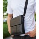 Мужская сумка планшет через плечо 23х26х6, кожаная барсетка Tiding Bag SK A75-181 черная