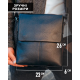Мужская сумка планшет через плечо 23х26х6, кожаная барсетка Tiding Bag SK A75-181 черная