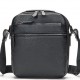 Кожаная мужская сумка планшет через плечо 23х26х8, наплечная барсетка  Tiding Bag MN-284334 черная