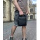 Сумка мужская через плечо 17х21х5, барсетка для учебы, мессенджер для телефона Tiding Bag IT-73302 черная