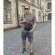 Сумка мужская через плечо 17х21х5, барсетка для учебы, мессенджер для телефона Tiding Bag IT-73302 черная
