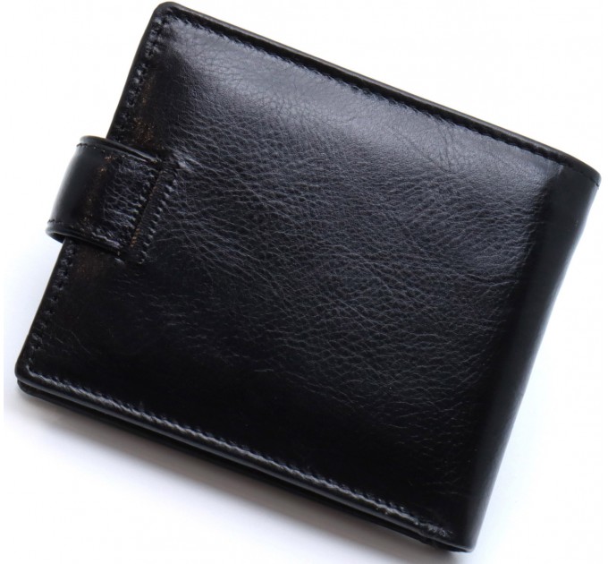 Стильне шкіряне портмоне ST Leather В 103 Чорний
