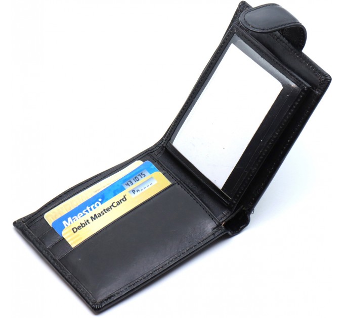 Стильне шкіряне портмоне ST Leather В 103 Чорний