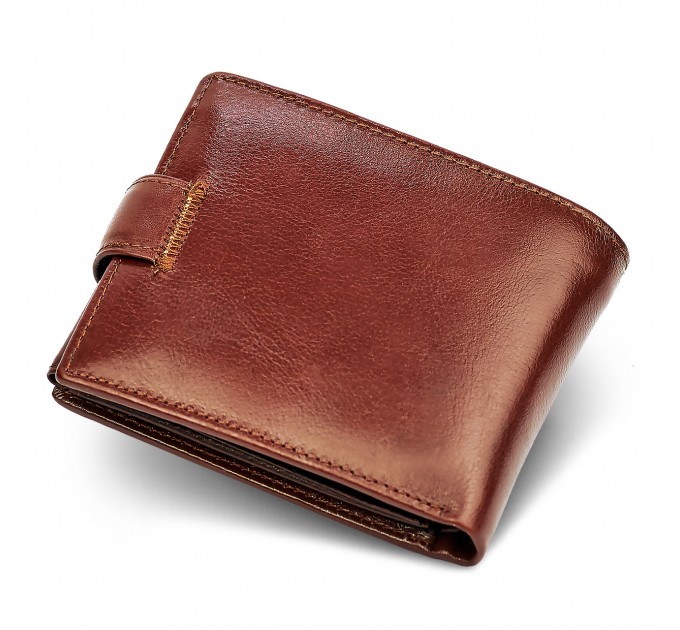 Класичне чоловіче портмоне з натуральної шкіри ST Leather В 102 Коричневий