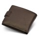 Кожаное мужское портмоне на кнопке ST Leather ST104 Коричневое